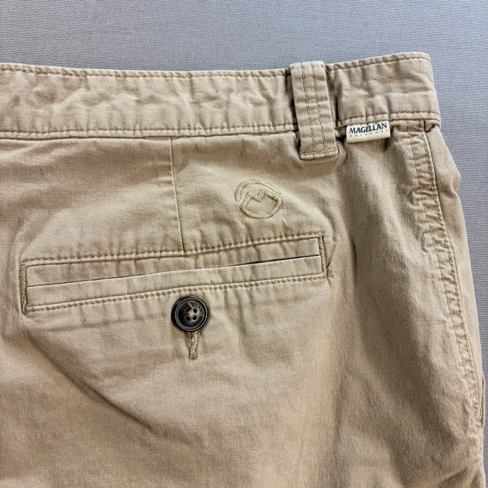 Magellan Outdoors Mens Shorts 38W Khaki Tan Casual Hiking Outdoor Chino